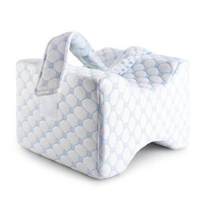 Ecosafeter Oreiller de Jambe Ergonomique avec Mousse à Mémoire de Forme pour
