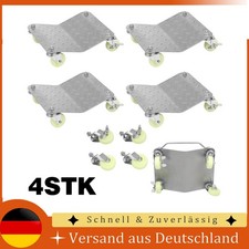 Rangierheber Wagenheber Transportschale SATZ 4 Stück KFZ je 680kg Auto Rolle