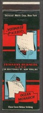 Furness S S Queen of Bermuda Ocean Monarch matchcover