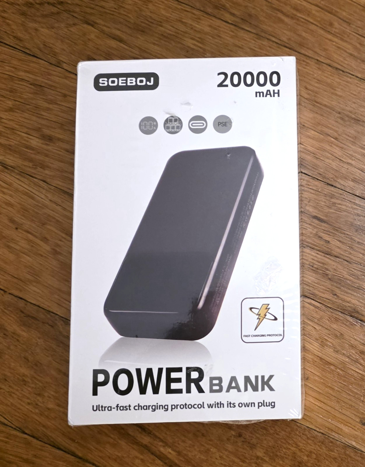 Portable Charger 20000mAh 22.5W Power Bank Built In Cables Fast Charging Travel