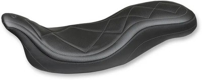 Mustang Black Carbon Gunmetal Stitch Super Tripper Seat Fat Boy 09
