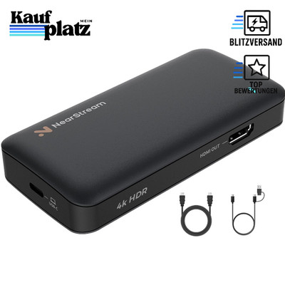 Capture Card 4K 60fps HDMI Pass-Through USB 3.1 für Streaming Aufnahme PS5 Xbox