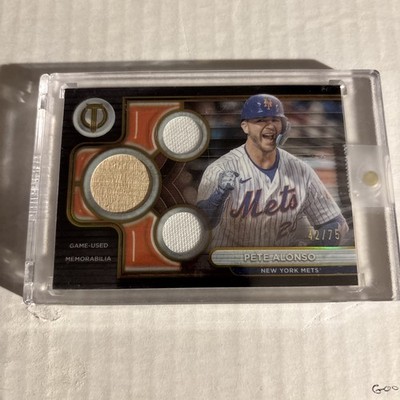 2024 Topps Tribute - Triple Relics Game Used Pete Alonso #TTR-PA Gold /75 Mets