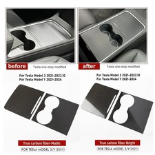 Per Tesla Modello 3 Y Controllo Centrale Copertura Decorativa Pannello Bracciolo 2021-2023 Nuovo