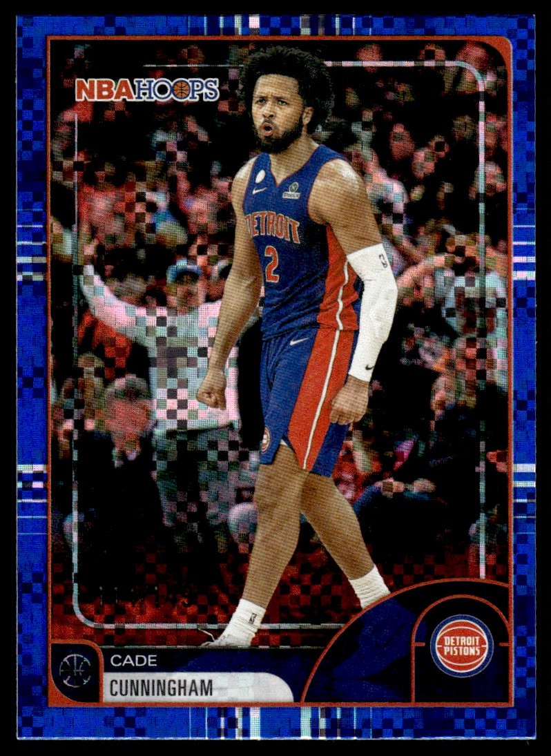 2025-26 Panini NBA Hoops Blue Color Match Cade Cunningham /149 #81