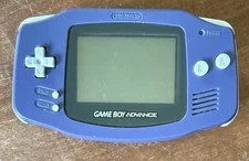 Nintendo Gameboy Advance Indigo Purple w/ 8 Games (Mario Deluxe) & Gaming Bag