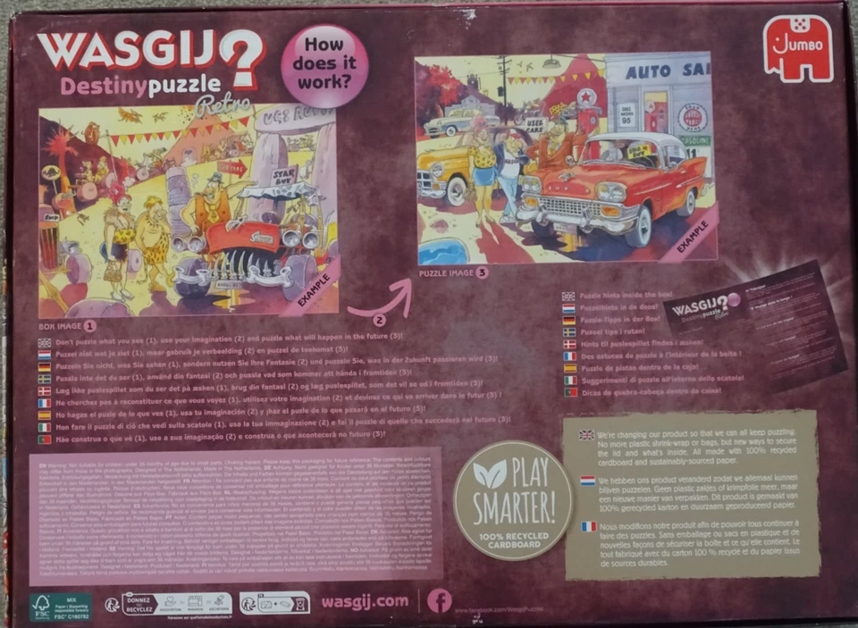 WASGIJ Destiny Original 1000 pcs JIGSAW Puzzle No.8 - HIGH SEASON - - Image 2 of 2