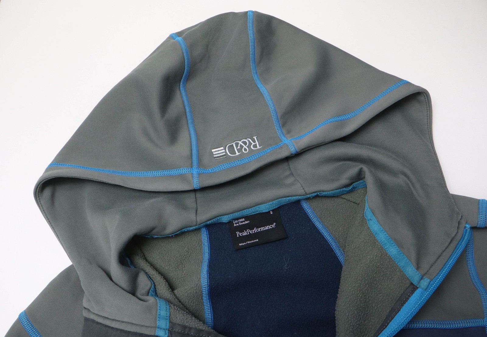 Peak Performance Trigger Men's Small Grey/Blue St… - image 5