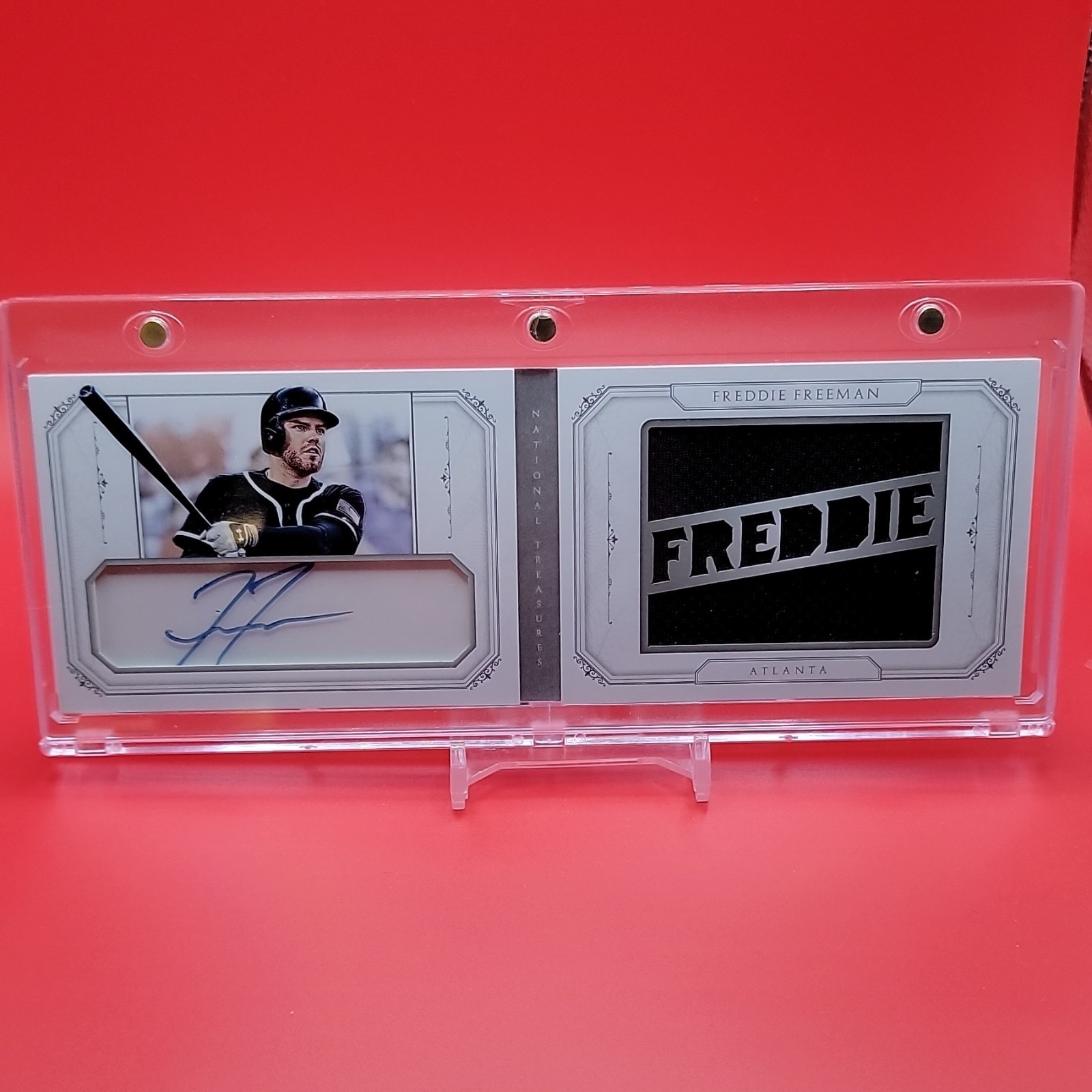 Panini 2015 National Treasures Freddie Freeman STAR Auto Relic #19 04/20
