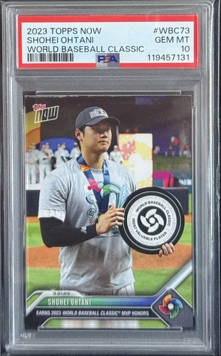 PSA 10 Shohei Ohtani 2023 Topps Now WBC73 World Baseball Classic MVP GEM MINT