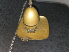 Evans Golden egg table lighter and ashtray