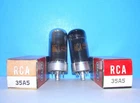 35A5 NOS RCA loctal amplifier vintage vacuum tubes 2 valves radio audio tested