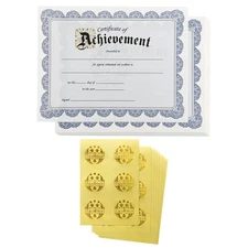Certificate Paper – 48 Certificate of Achievement Award Certificates