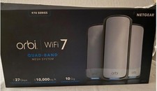NETGEAR Orbi 970 Series Quad-Band WiFi 7 Mesh Network System RBE973S-100NAS