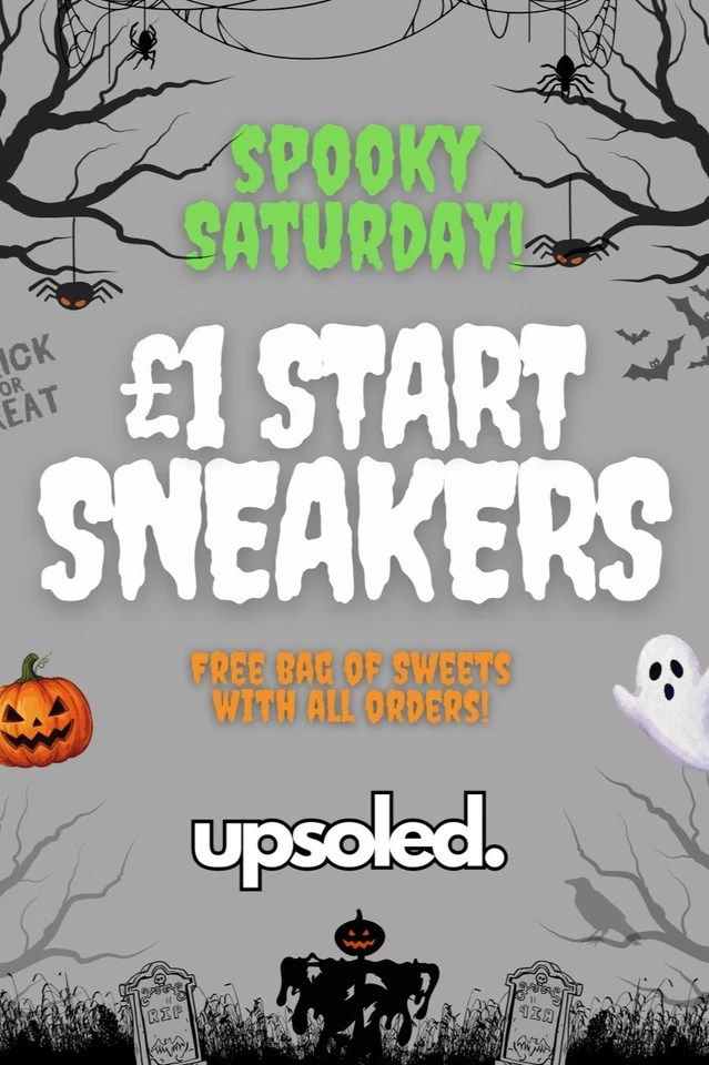 SPOOKY SATURDAY! 🎃 HALLOWEEN SPECIAL! 🎃 £1 Sneakers: Adidas, Nike & more