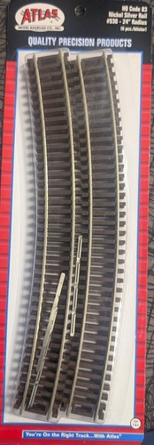 Atlas 0536 escala HO código 83 24" radio pista curva (paquete de 6) | Condition: New