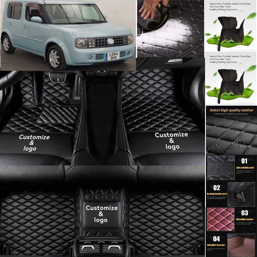 For Nissan Cube Car Floor Mats Carpets Cargo Liners Custom All Weather - Изображение 4 из 4