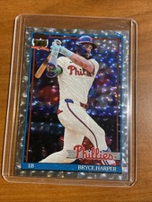 2026 Topps Series 1 - 1991 Topps Throwback #T91-60- Bryce Harper Crackle Foil