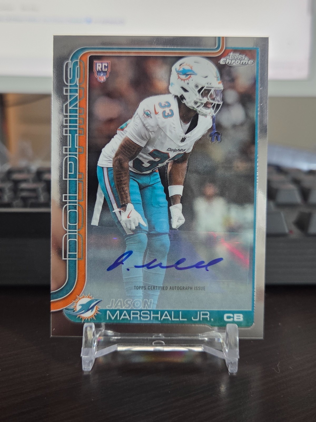 Jason Marshall Topps Chrome Retail Rookie Autographs #JMJ Base