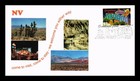 US COVER NEVADA GREETINGS FROM AMERICA FDC LIMITED EDITION 7 OF 8