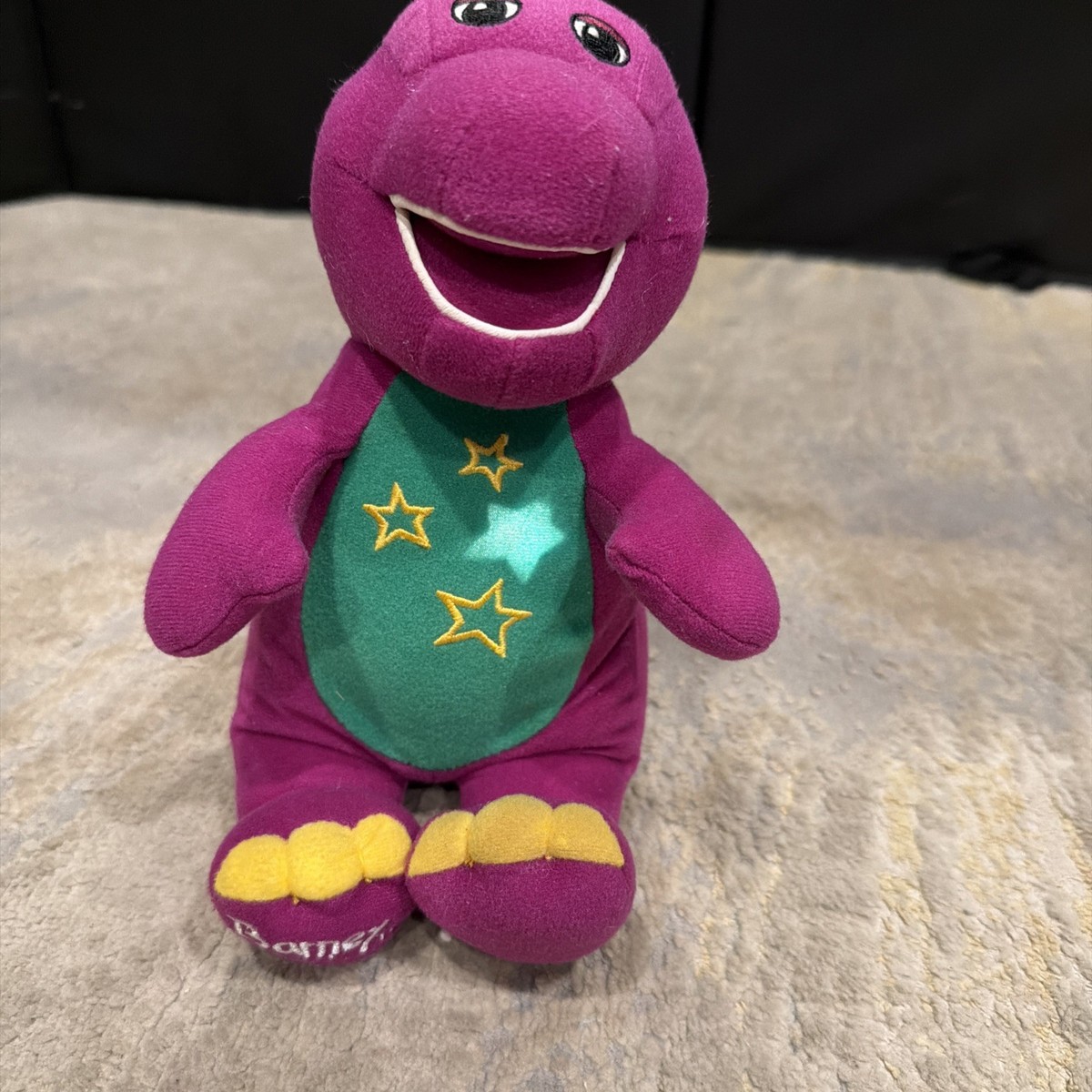 2003 MATTEL FISHER PRICE BARNEY LOVE 'N LIGHTS STARS 10.5