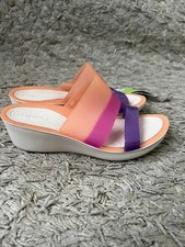 Crocs Colorblock Platform Slide Women  s Sandals Multicolor