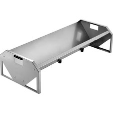 Livestock Feeding Trough, 22 Gal. Capacity 45 In. Hay Feeder, Heavy Duty Steel L
