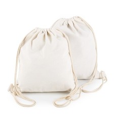 Cotton Canvas Drawstring Backpack Bag Gym Sackpack Sport String Sack Pack Bag...