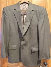 Jos A Bank Signature Collection 42R Wool Sport Coat Blazer Houndstooth Brown