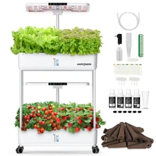 Hydroponics Growing System Indoor Garden, 44 Pods Plant Herb Garden Germinati...