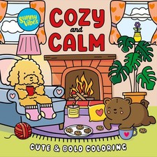 Cozy and Calm Coloring Book   Bold  Adorable Animal Scenes to Color   20...