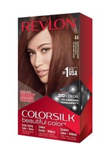 Revlon ColorSilk 44 Medium Reddish Brown Permanent Hair Color Pack of 12 