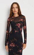 Reformation Rene Mesh Knit Dress Size XS