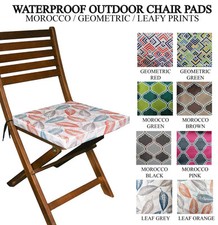 Garden Chair Pads Waterproof Seat Cushions For Outdoor Ratan Wooden Furniture