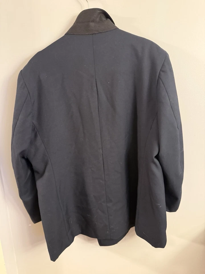 Elbeco Fire Department Dress Uniform Jacket 50S Black Wool Blend Double-Breasted - Image 4 of 4