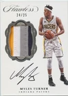 Myles Turner 2016-17 Flawless Auto Autograph Game Worn Patch Pacers 24/25