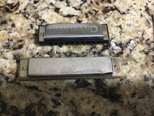 2 Vintage Sousa s Band Harmonica Made In China 3 Ounce Weight