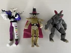 Vintage Bandai 1993 Power Rangers Villain Lot Socadillo Bones Jindrax