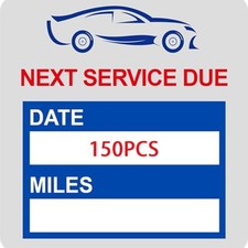 Oil Change Stickers Static Cling,150pcs 2x2 Inches, Suitable for Film pack