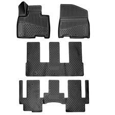 Floor Mats For 2022-2026 Kia Carnival 8 Seats Custom Fit All-weather Full Set