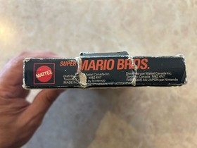Super Mario Bros. Nintendo NES, 1985 Complete in Box CIB Mattel Version Hang Tag