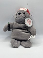Coca Cola Collectible Bean Bag Plush - Seal In A Baseball Cap Style 0107