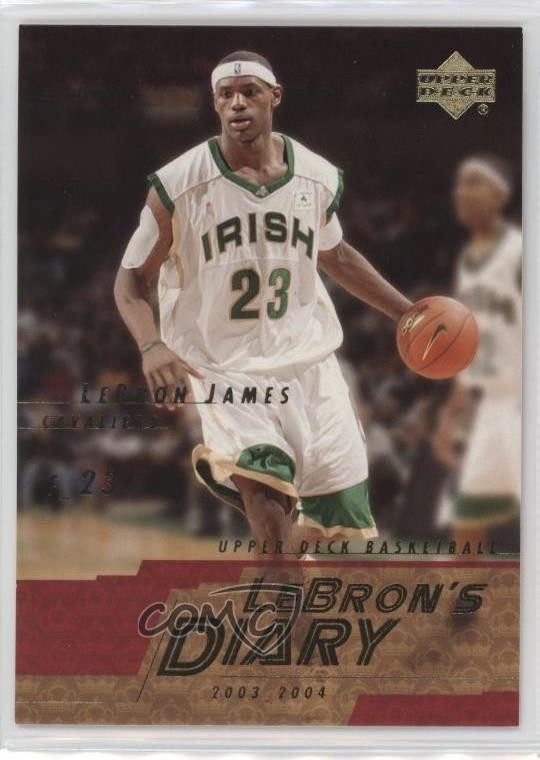 2003-04 Upper Deck Lebron's Diary LeBron James #LJ1 Rookie RC