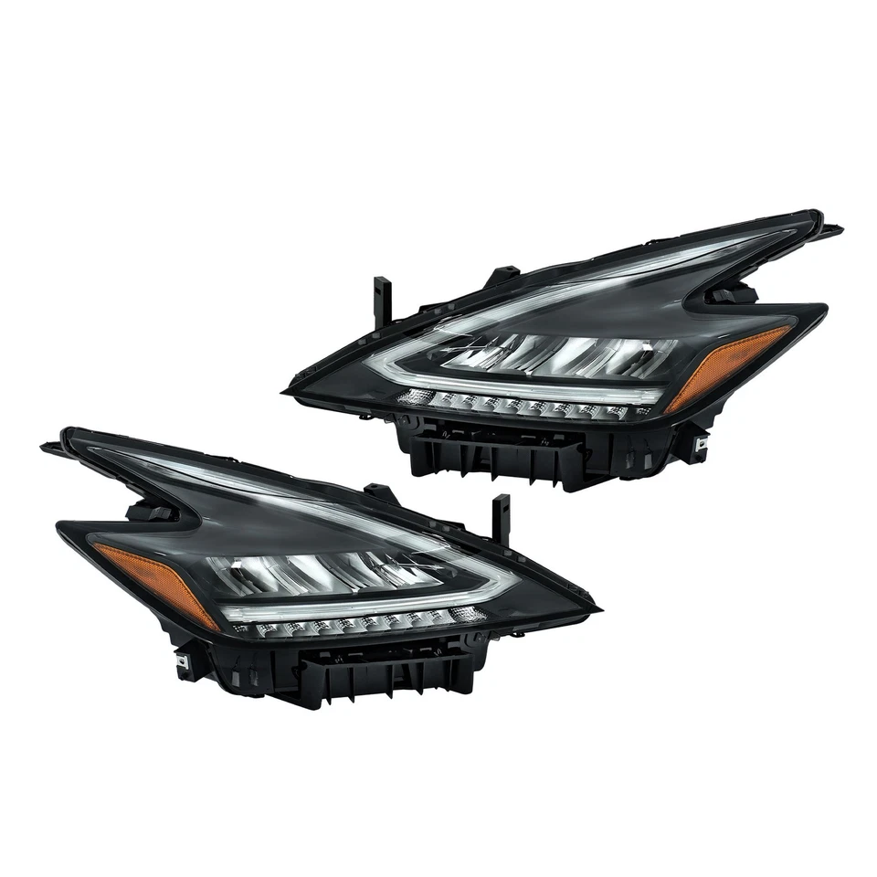 Par de faros LED para Nissan Murano 2022-2023 carcasa negra faros de fábrica Foto 4 de 4