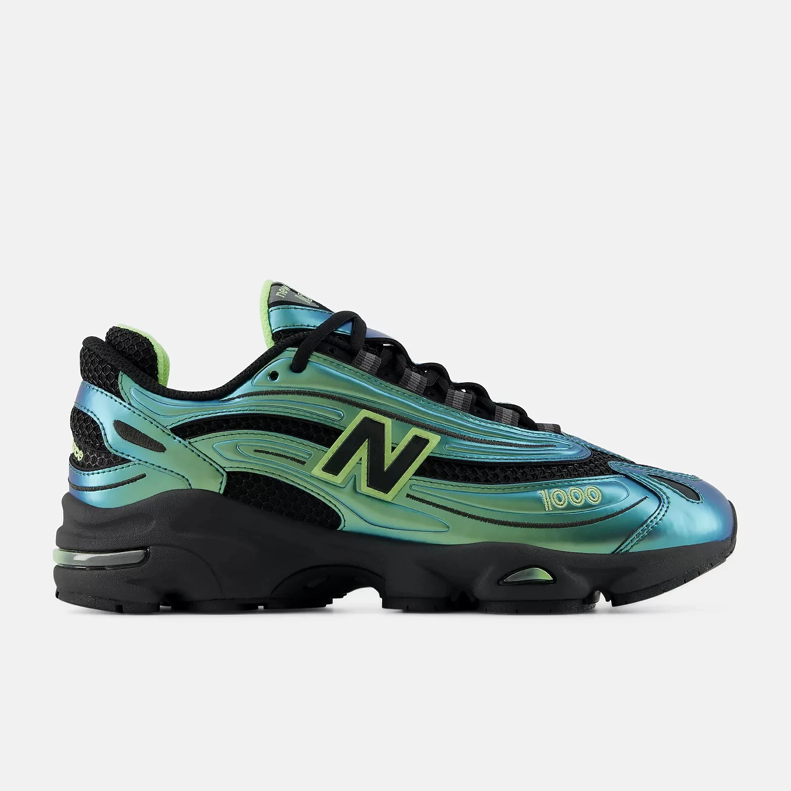 New Balance 1000 Unisex Shoes in BLACK with AFTERGLOW