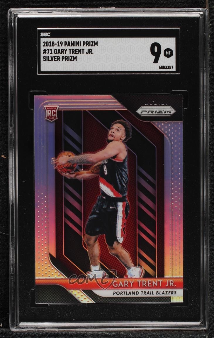 2018-19 Panini Prizm Silver Prizm Gary Trent Jr #71 SGC 9 MINT Rookie RC 0ym4
