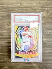2020 Panini Chronicles Crusade #9 Mike Trout Crusade-Gold /10 PSA 9