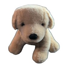 Douglas Cuddle Toys Yellow Labrador Dog Lab Puppy Sitting 11  Long Plush Vintage