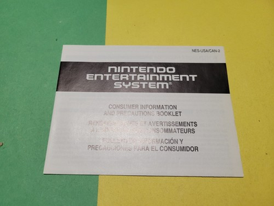 #ad #ad Nintendo NES Consumer Information and Precautions Booklet NES USA CAN 2 $11.99