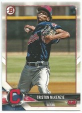 Triston McKenzie Cleveland 2018 Bowman Draft 